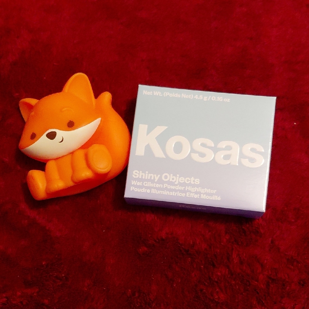 Kosas Shiny Objects Wet Glisten Highlighter Powder In Haloed Champagne Sheen